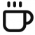 Koffiemok-pictogram voor de categorie ‘Koffiemachines’