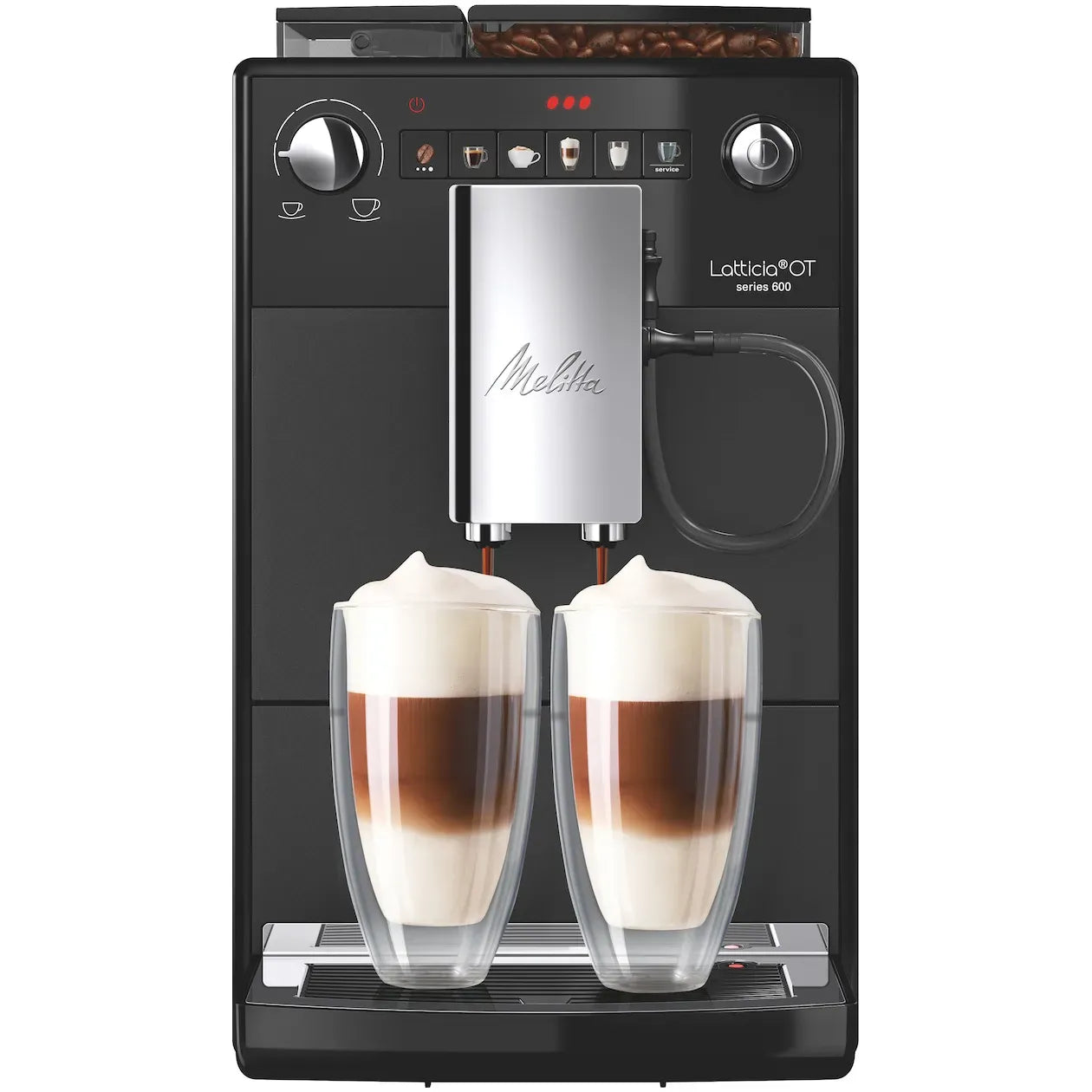 Melitta Latticia OT Frosted Black with Melklans F300-103