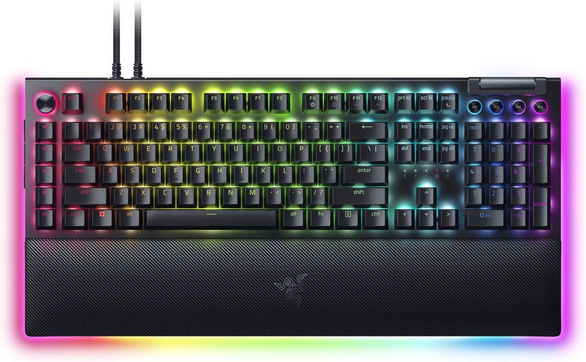 Razer BlackWidow V4 Pro Mechanical Keyboard Yellow Switch