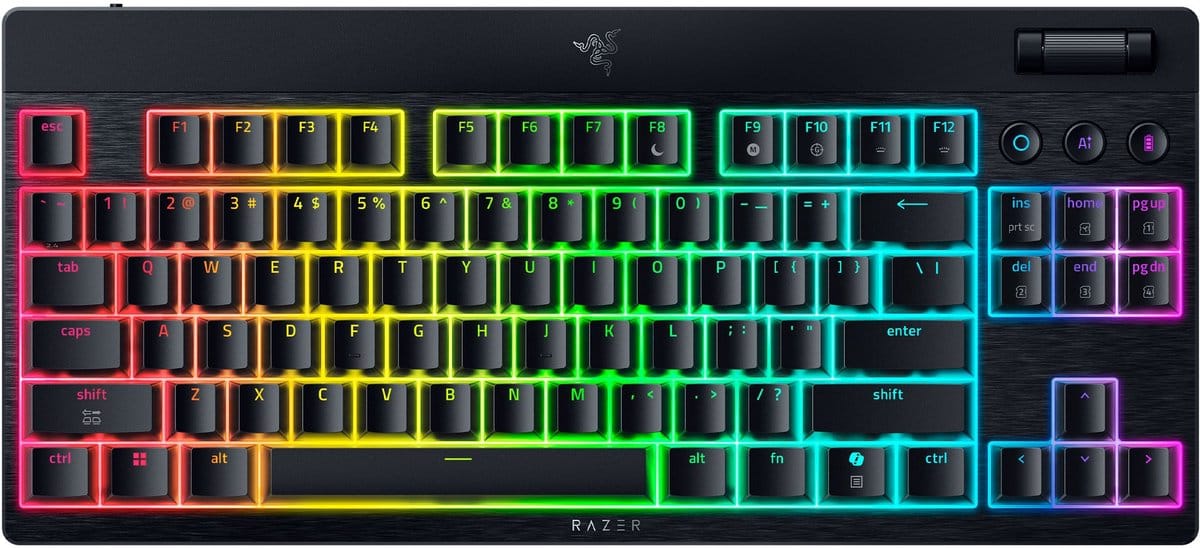 Razer BlackWidow V4 TKL HyperSpeed Keyboard Yellow Switch
